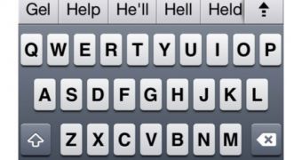iOS 5 hidden autocorrect keyboard