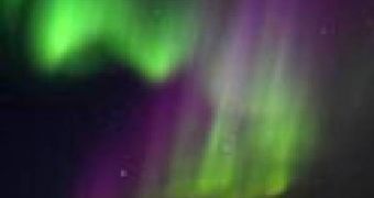 This is the Aurora Australis over the South Pole