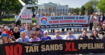 Many people in the US oppose the Keystone XL project