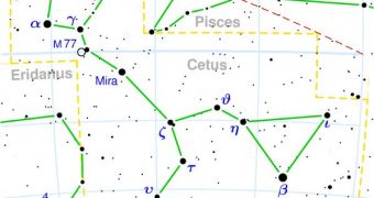 Y-155 lies in the southern Cetus Constellation