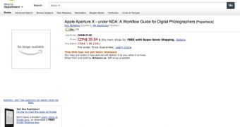 Aperture-X Photography Software Mentioned in NDA Book Listing on Amazon