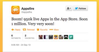 Appsfire tweet