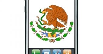 Apple's iPhone with Mexico's coat of arms