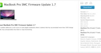 MacBook Pro SMC Firmware Update 1.7