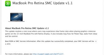 MacBook Pro Retina SMC Update v1.1
