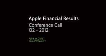 Apple conference call banner