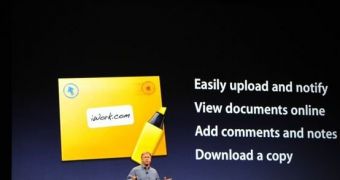 Macworld 2009 – Phil Schiller talking about the new, online functionality in the iWork suite