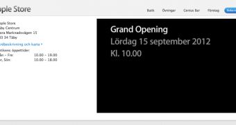 Apple confirms first Swedish store, opening September 15 (screenshot)
