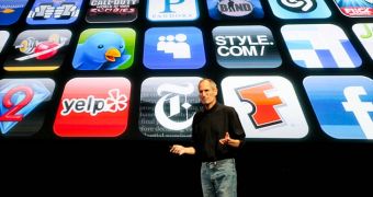 Steve Jobs unveiling the App Store