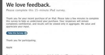 Apple survey (screenshot)