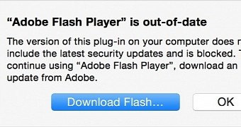 Message on Safari about Flash being outdated