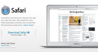 Apple Safari marketing page header