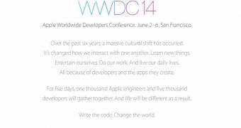 Apple's message to future WWDC14 attendees