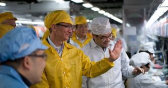 Tim Cook visits Foxconn iPhone plant in China