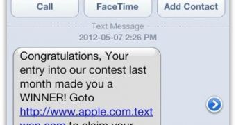 Apple Contest SMS Messages Carry Shady Link