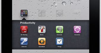 iOS 4.2 advertisment for iPad (application folders)