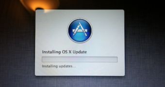 Installing OS X update (photo)