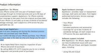 Screenshot from Apple's online store