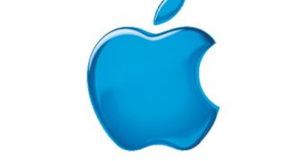 Apple logo (blue)