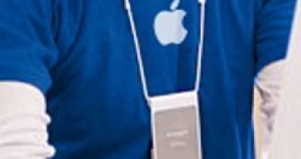 Apple retail staffer from Apple's promo materials (image cropped)