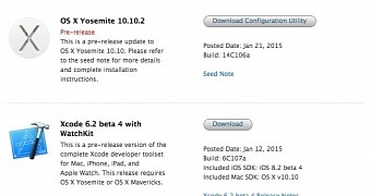 OS X 10.10.2 build 14C106a available for download