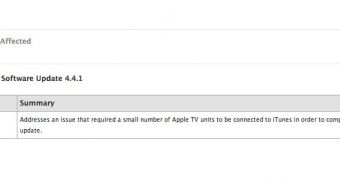 Apple TV 4.4.1 release notes