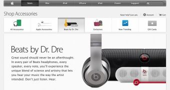 Beats Page in Apple online store