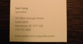 Sam Sung business card