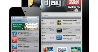 iOS App Store displayed on iPhone, iPad