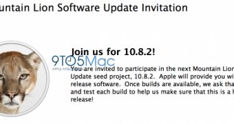 Apple Issues OS X 10.8.2 Mountain Lion Software Update Invitations