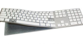 Bent Apple keyboard (aluminum) missing keys