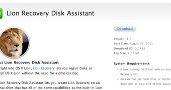Lion Recovery Disk Assistant available from Apple