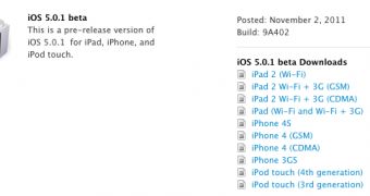 iOS 5.0.1 beta seeded to developers