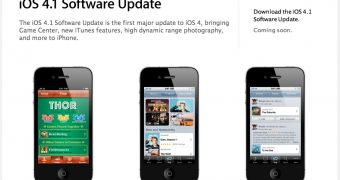 Apple continues to list iOS 4.1 as becoming available "soon", although the Cupertino, Calif. company already confirmed September 8 as the launch date