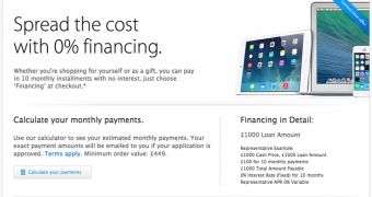Apple 0% financing ad