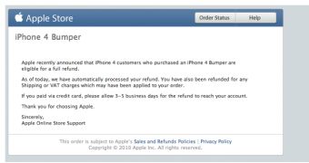 Apple notifies customers of the Bumper refund