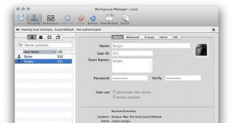 Workgroup Manager screenshot