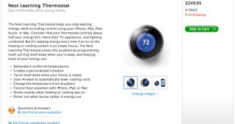 Apple now carrying the Nest Learning Thermostat