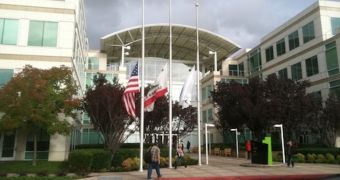 Apple headquarters at 1 Infinite Loop, Cupertino, CA