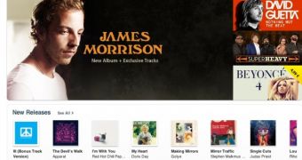 iTunes Store interface