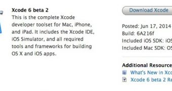 Xcode 6 beta 2 available for download
