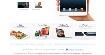 Apple UK site screenshot