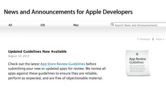 Apple announcement for developers