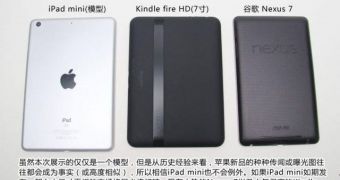 iPad mini mockup compared to other tablets