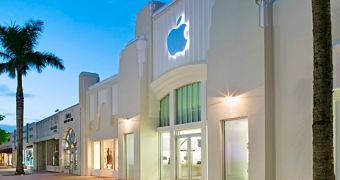 This here is an Apple store up Lincoln Road