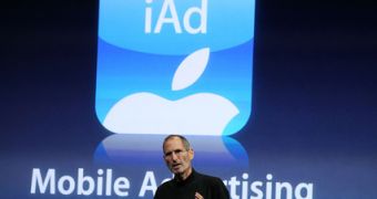Steve Jobs unveiling iAd