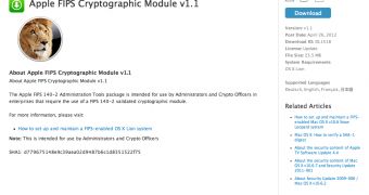 Apple FIPS Cryptographic Module 1.1 update