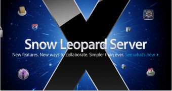 One of Apple's older Snow Leopard Server banners