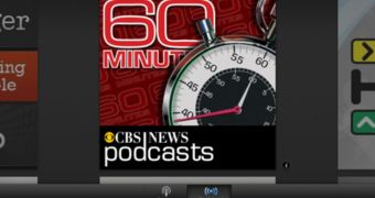 Apple Podcasts application interface (iPad version)