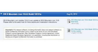 OS X 10.8.2 developer update (screenshot)